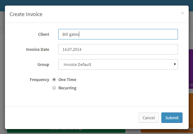 Create Invoice